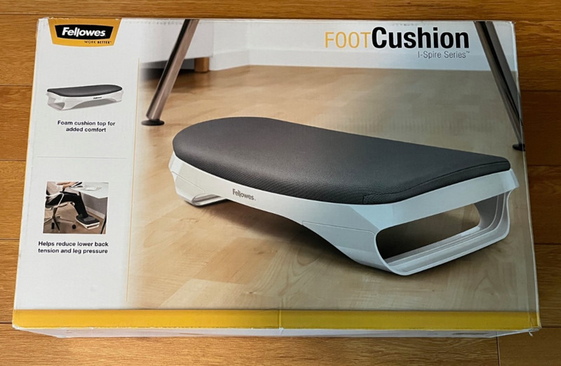 Foot Cushion/Rest Fellowes I-Spire Series, White/Gray (9311701)