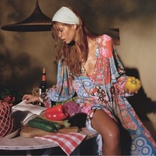 Spell & the Gypsy Bohemian Patchwork 70s Witchy Cha Cha Maxi Dress Size Medium