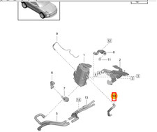 PORSCHE MACAN 95B.2 Exhaust Pipe 95B298844A NEW