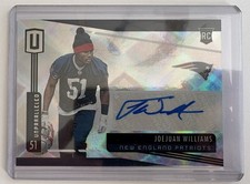 2019 Unparalleled Joejuan Williams Rookie Auto #267 Patriots Vikings Vanderbilt