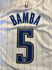 Mo Bamba Signed Orlando Magic Jersey Beckett Witnessed COA