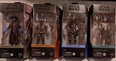 Star Wars Black Series Lot Of 4 CAD BANE,Q9-0,1-JAC,PROF HUYANG