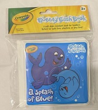 Crayola Bubbly Bath Book A Splash of Blue Ages 3  Up Fun in the Tub