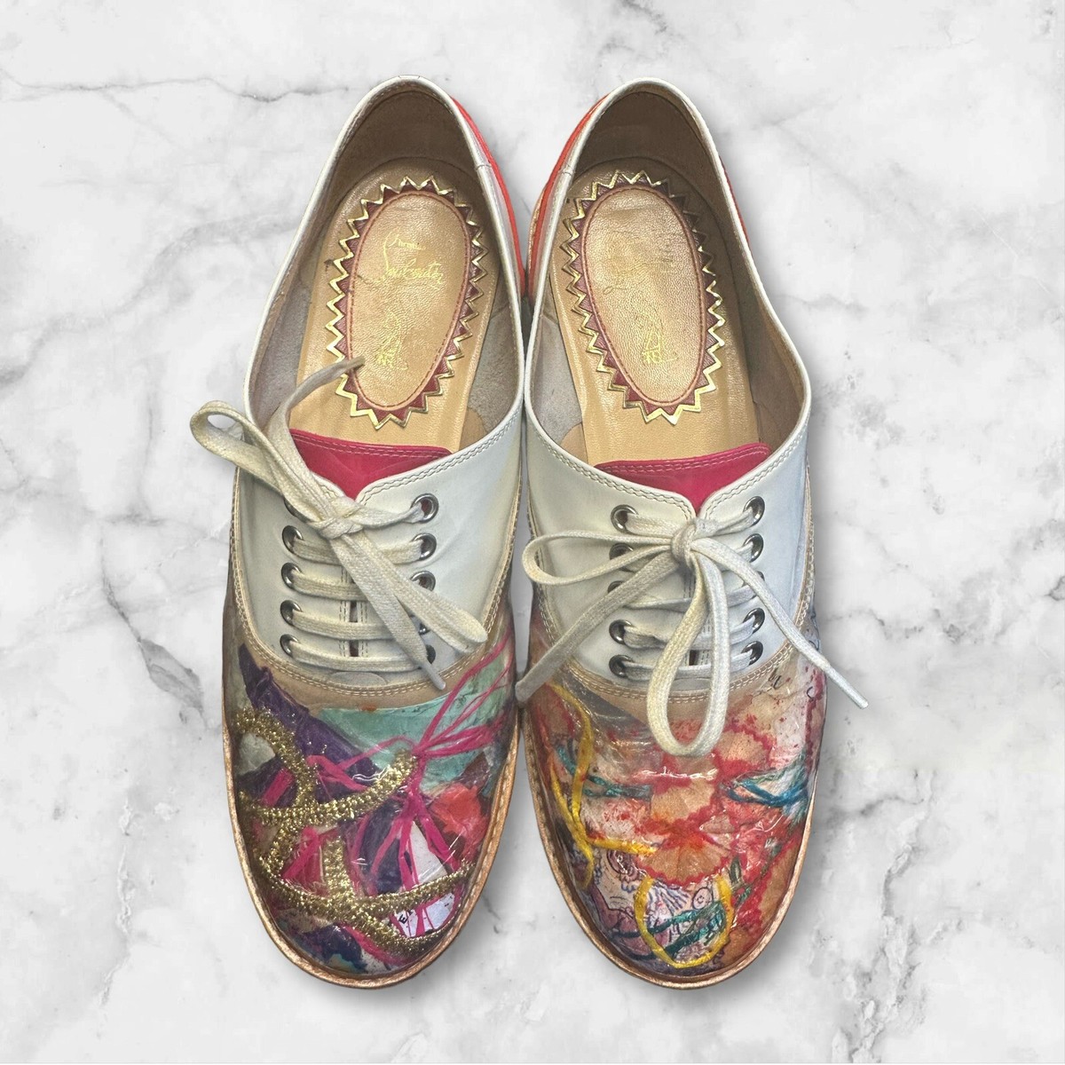 Christian Louboutin ドレスシューズ　ムーシャ ハバナ Christian Louboutin Red Bottoms Havana Woman Trash Oxford Size