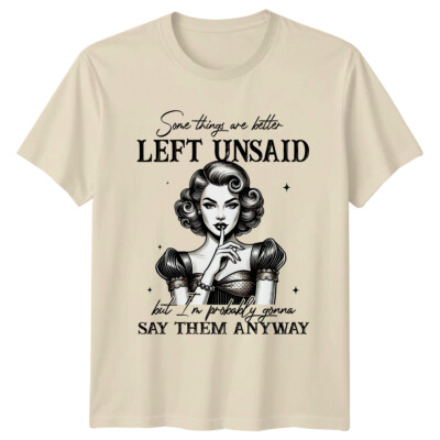 Retro Glam Shhh Damen T-Shirt, 50er Jahre Style Vintage Design