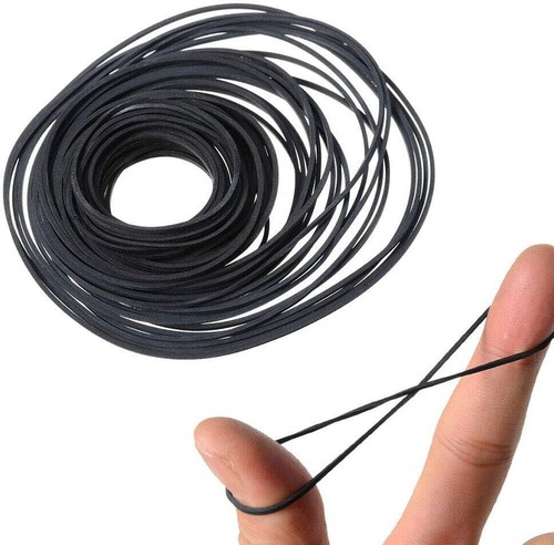 120 pz cintura di trasmissione piatta mista in gomma per riparazione registratore lettore di cassette - Foto 3 di 16