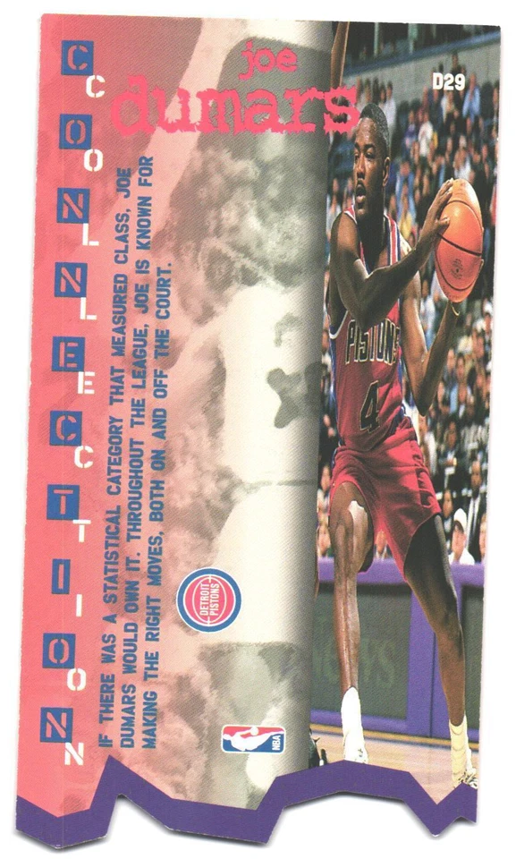 1995-96 Jam Session Joe Dumars #D29 Die Cuts - Image 2 of 2