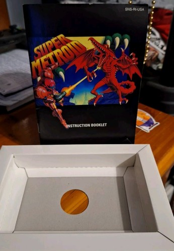 Super Metroid Nintendo SNES Box Manual NO GAME Authentic Fast Shipping Good - Picture 5 of 7