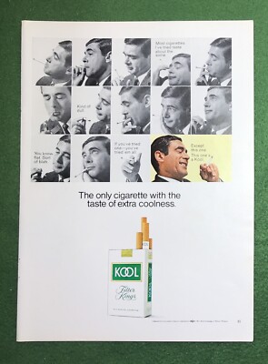 vintage 1960s magazine ad KOOL Cigarettes smoke smoking smoker extra  coolness