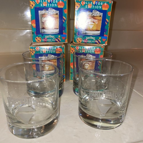 4 Early Times 1996 Collector’s Edition Balloon Glasses - Picture 7 of 8