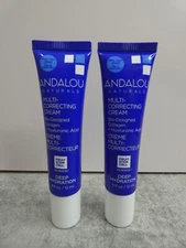 Andalou Naturals 2 Multi-Correcting Cream Travel 0.4 fl oz 12 ml Each New