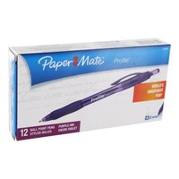 Papermate Profile Ballpoint Retractable Pen 1.4 Mm Purple Ink Bold Point Pack... on sale Papermate Profile Ballpoint Retractable Pen 1.4 Mm Purple Ink Bold Point Pack... on sale