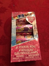 Disney Princess 150 Stickers 4 Rolls New