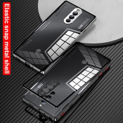 For ZTE nubia Red Magic 9 8s 8 Pro+ Metal  Bumper Frame Tempered Glass Back case