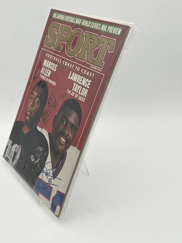 Marcus Allen / Lawrence Taylor Sport Mag - November 1985 IP AUTOs HOF Rare VGC! - Picture 4 of 6