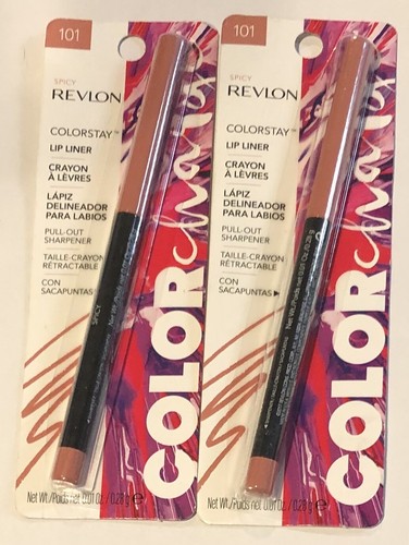(2) Revlon Color Change Colorstay Lip Liner, 101 Spicy