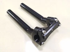 Black 8.5" Handlebar Risers w/ 1" Top Clamp For Harley Dyna Softail Tour Glide