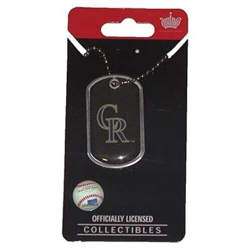 New York Yankees Glitter Dog Tag Necklace with Ball Chain - Picture 1 of 1