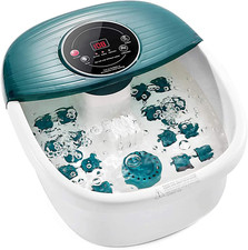 Foot Spa Bath Massager with Heat, Bubbles, Vibration, 16 Removeable Roller Not
