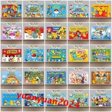 Kids Pokemon Pikachu Happy Birthday Party Photography Background Backdrop Studio