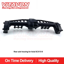 Vitavon CNC Alu 7075 Rear axle housing  for Axial SCX10 III Black + alu cover