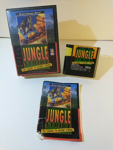 Jungle Strike Sega Genesis komplett im Karton CIB getestet