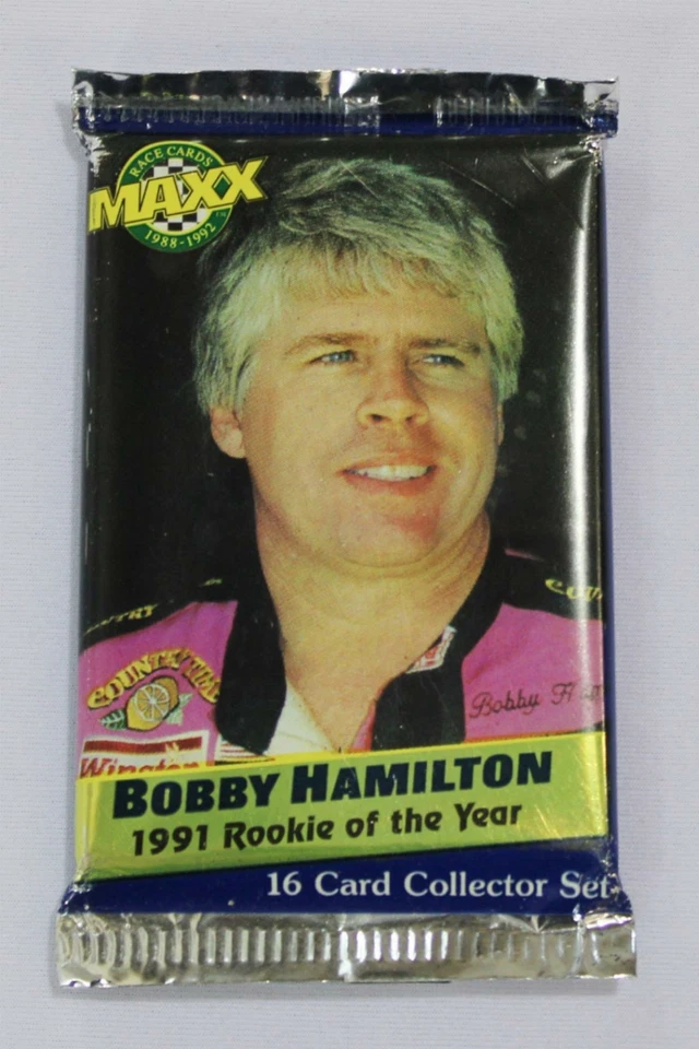 1992 Upper Deck Maxx 16-Card Collector Pack Bobby Hamilton Sealed x2  - Image 2 of 4