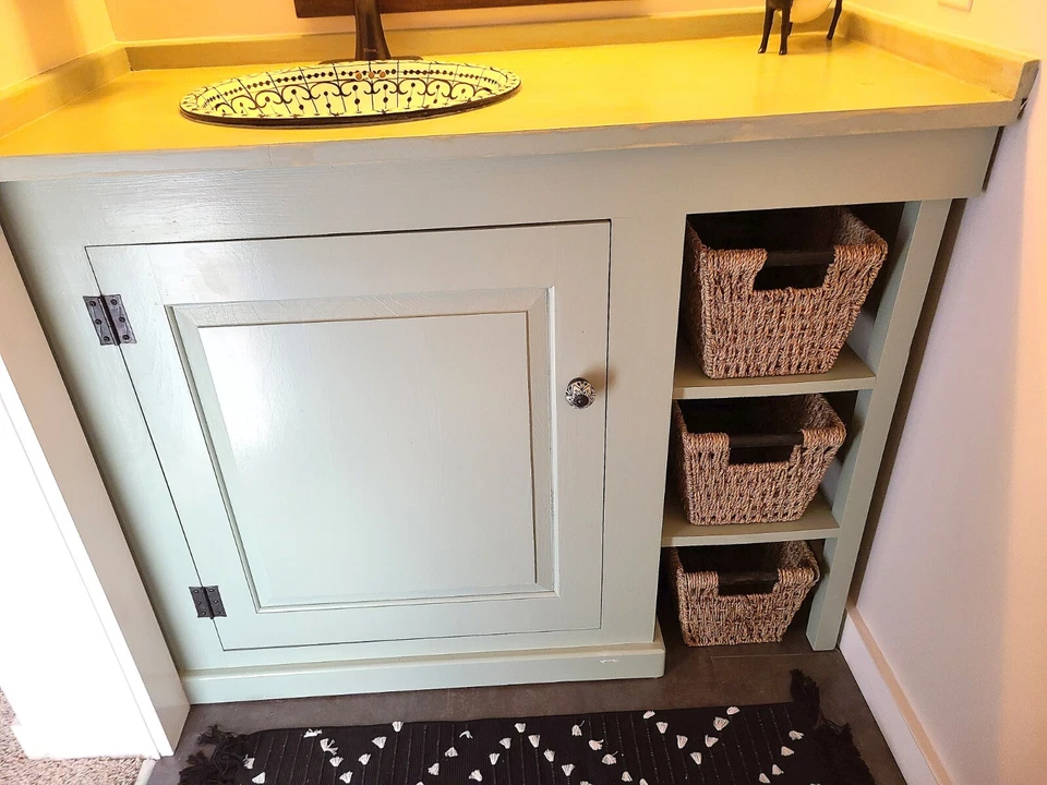 Dobradiças de porta 4 bumbum marteladas à mão 2,5" ferro forjado antigo armário caixa - Imagem 4 de 4