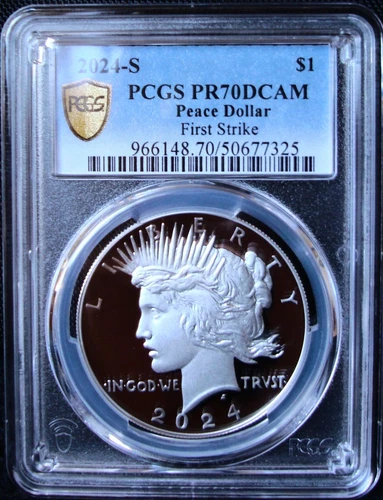 2024-S Peace Silver Dollar - PCGS PR 70 DCAM - FS - GS - Includes Mint Pack