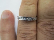 Platinum Diamond Wedding Band Dia 1/2 Carat F-SI2 3.90 Grams Value 4,950