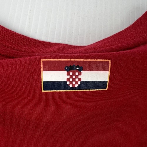 Lotto Croatian National Football Team Supporters T-Shirt Mens M Red/White 49/66 - Picture 6 of 8