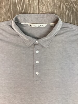 Travis Matthew Gray Polo Short Sleeve Shirt Big Gray Men s