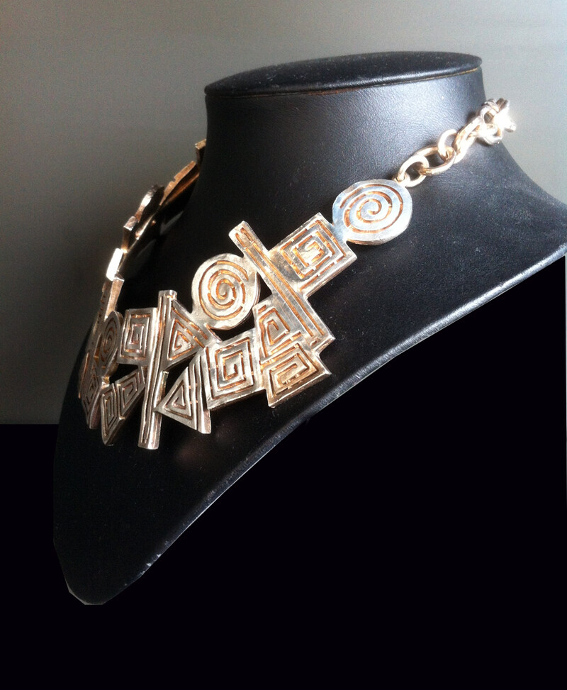 Collier BICHE DE BERE PARIS - Métal Blanc Argenté, Occasion Excellent État