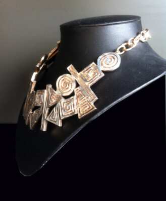 Collier BICHE DE BERE PARIS - Design Français - Métal Argenté étain - Excellent état