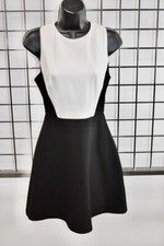 ZARA Basic Black/White Women's Cocktail Dress Size XSmall On Sale