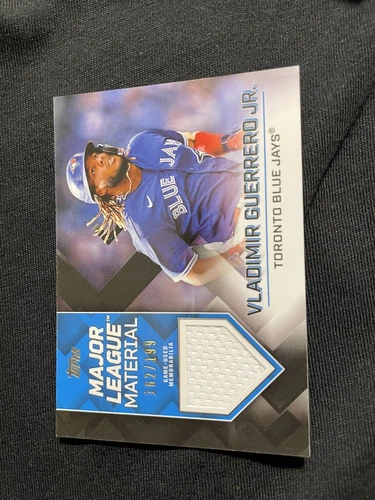 2022 Update Major League Material Relic Black #MLM-VG Vladimir Guerrero Jr. /199