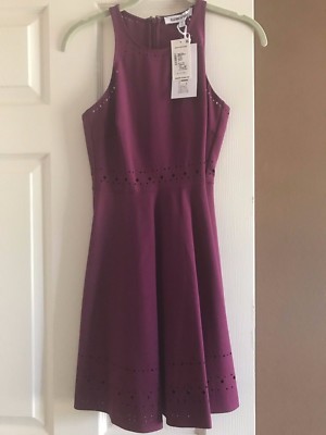BNWT Elizabeth and James Mirna Laser-Cut Fit & Flare Dress Size 2 Retail  $365 | eBay