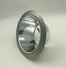 12 Pack,6 Inch  Chrome Reflector Satin Nickel Ring Recessed Can Trim