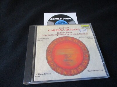 Carl Orff Carmina Burana  Robert Shaw Atlanta Symphony Orchestra Chorus 1981 CD