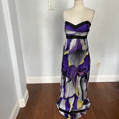 LAUNDRY Dress Womens 6 Silk Strapless Whimsy Fairy Babydoll Evening Gown Hoco