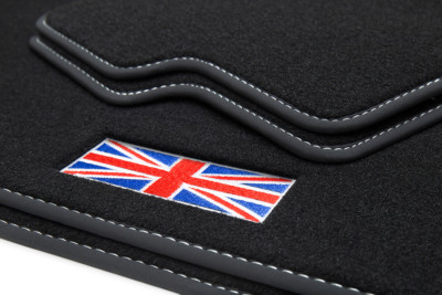 Exklusive Union Jack Fußmatten passend für Mini 3 III 5-Türer F55 Bj. 2014-