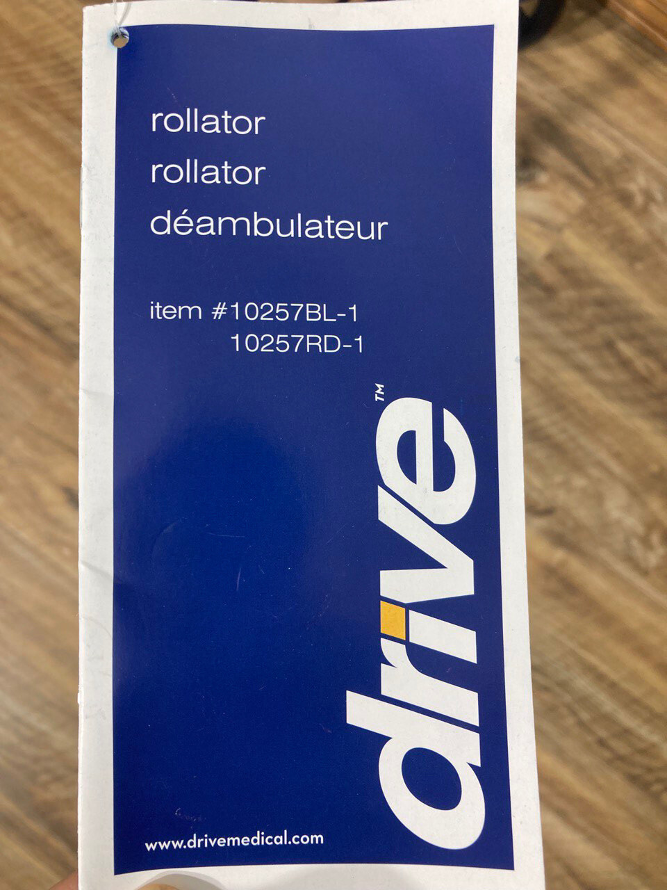 Drive Medical 4Wheel Rollator Walker With Seat & Removable Back