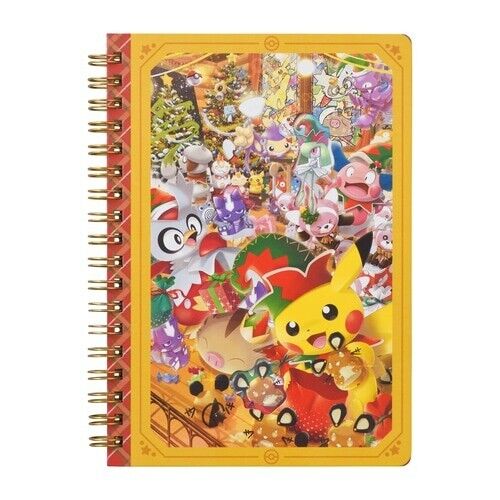 Pokemon Center Original 2022 Christmas Toy Factory B6 Size Spiral Notebook