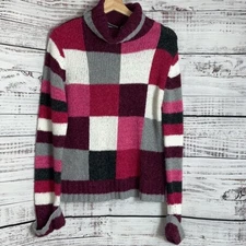 Vintage Madison studio Sweater Womens Size Large Turtleneck knit Made In Taiwan