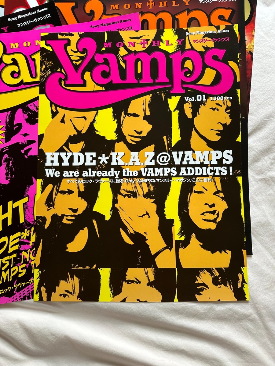 Monthly VAMPS Magazine Collection 13-Poster Set RARE; HYDE & K.A.Z