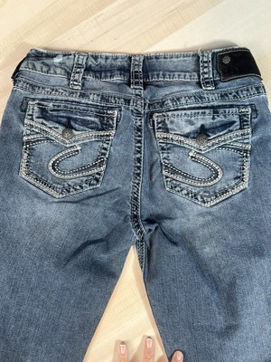 SILVER JEANS Suki Mid Flare Fluid DENIM 