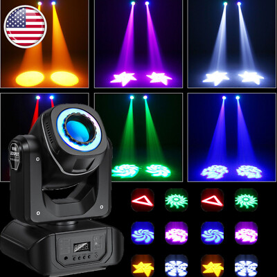 150W Moving Head Stage Light RGBW LED Beam 8GOBO DMX Spot Light DJ Disco Club