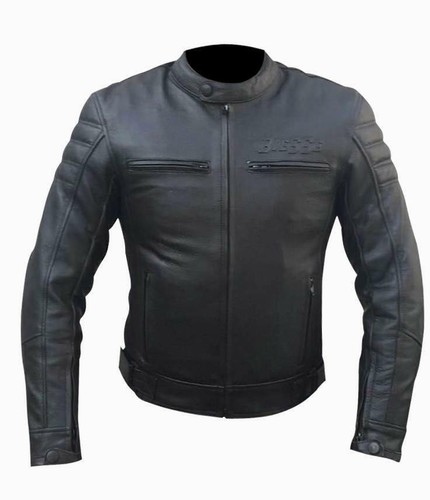 Giubbino Giacca Pelle Moto Vintage Nero Lion Protezioni CE Rimovibili  BIESSE | eBay