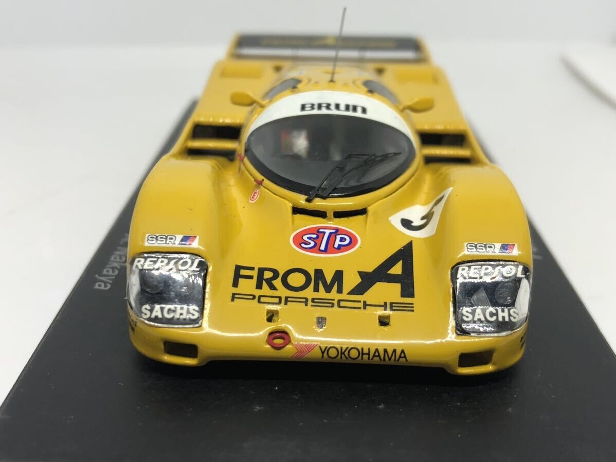 1/43 Spark Porsche 962 Lm 1989 #5 Yellow w/ Case From Japan 1/43 Spark Porsche 962 Lm 1989 #5 Yellow w/ Case From Japan