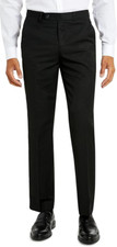 NWT Van Heusen Men's Regular Fit Pants, Blue/Charcoal Birdseye  Jet Black